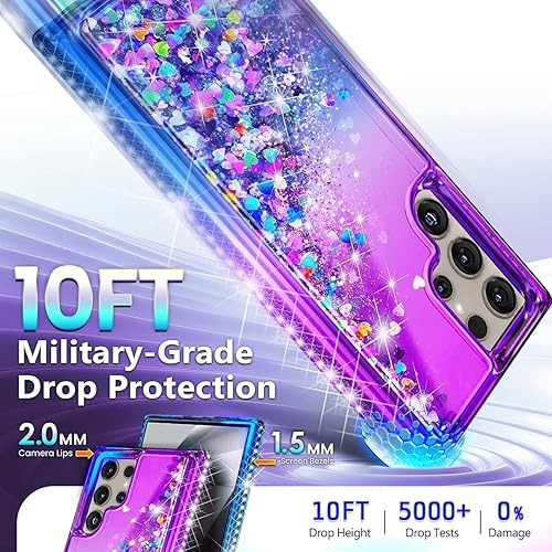 Miniatura 129 de NGB Supremacy Funda compatible con Samsung Galaxy S22 Plus (5G de 6.6 pulgadas) con protector de pantalla (cobertura máxima, TPU flexible), soporte