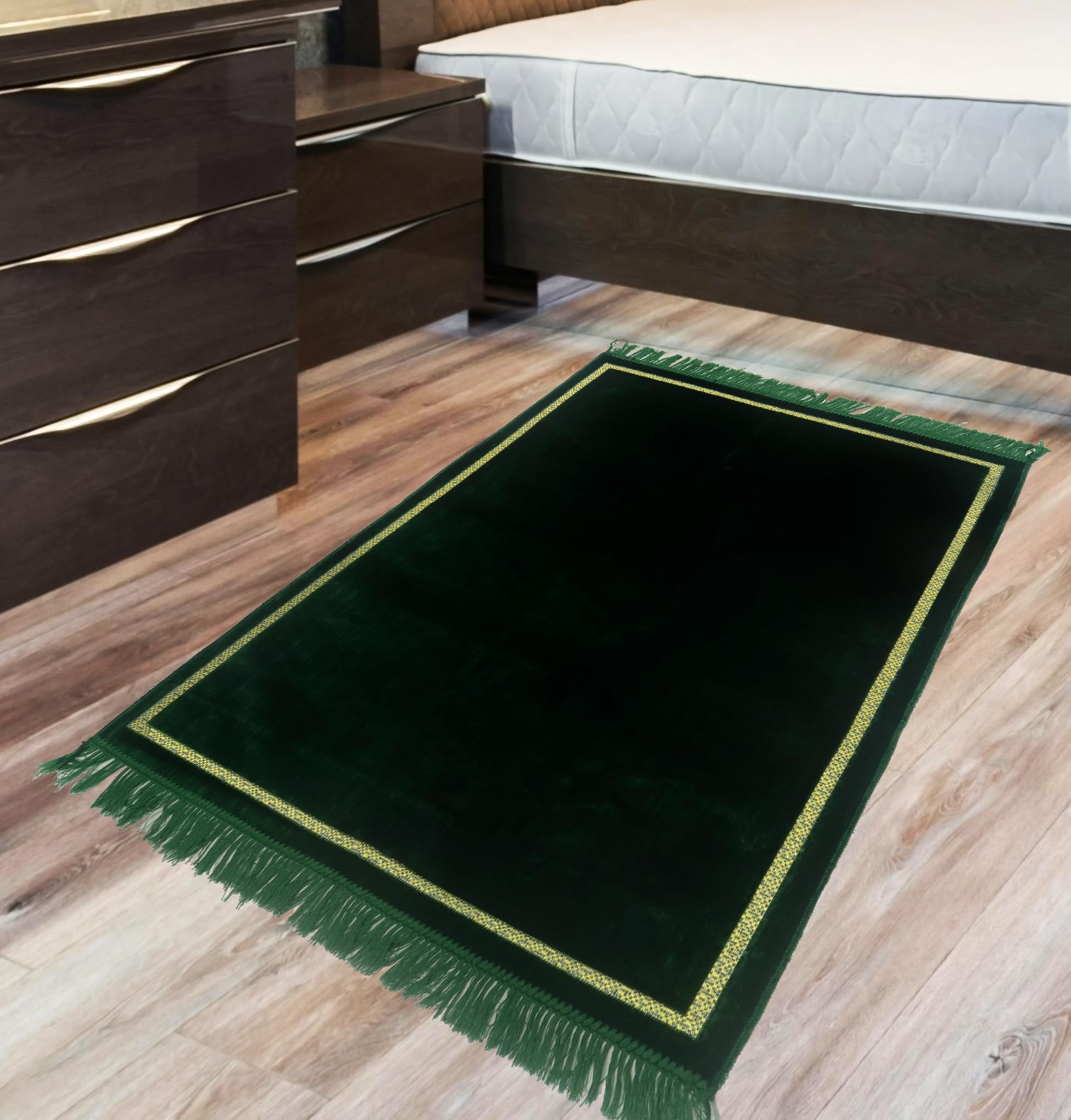 ADIRNY Velvet Prayer Mat 44x28 inch Musalla Janamaz for Namaz Muslim Green 310588 (B0CHWNJ164) Amazon Price History, Amazon Price Tracker