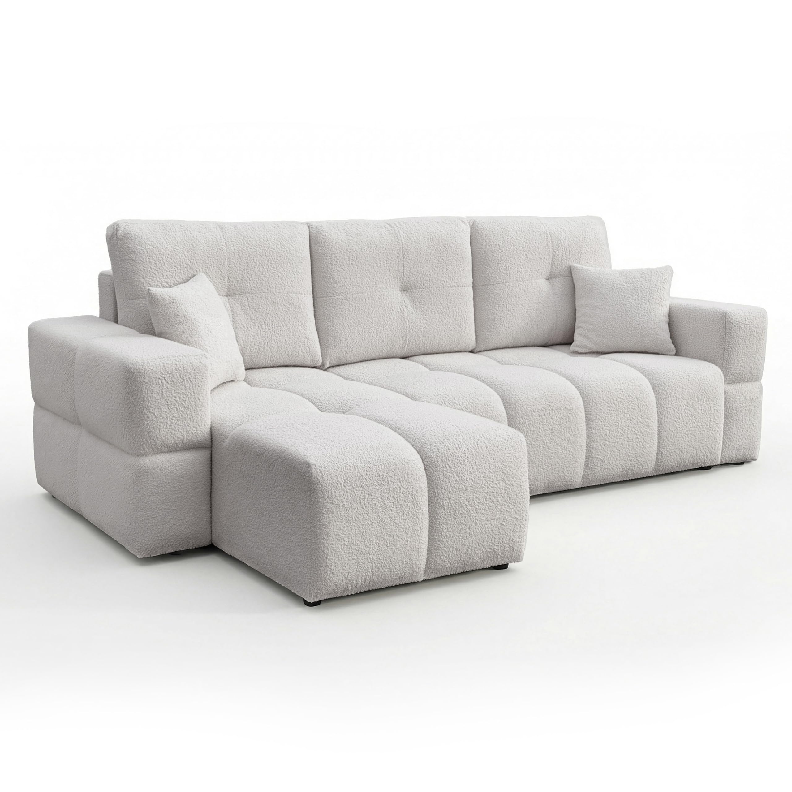 Ecksofa mit Schlaffunktion und Bettkasten 250 x 148 cm