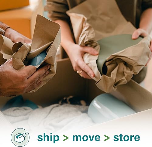 Miniatura 7 de Elementree Hojas de papel de embalaje marrón para mudanzas y envíos, 1500 unidades (1375 pies) - Tamaño de hoja de 14.5 x 11 pulgadas - Embalaje de