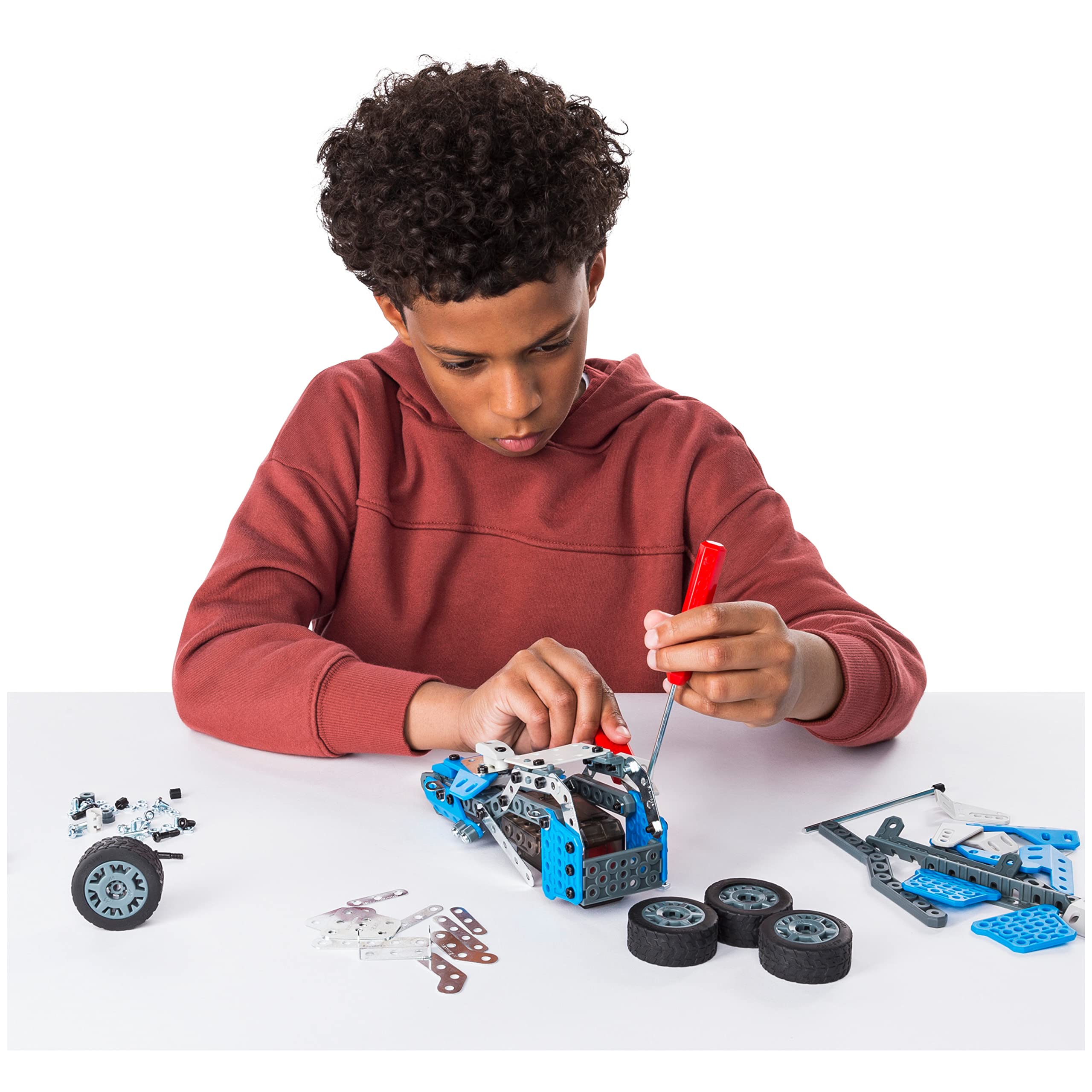 Image secondaire de MECCANO Erector Kit de Construction de véhicule 10 en 1 pour Enfants de 8 Ans et Plus, Jouet éducatif STEM