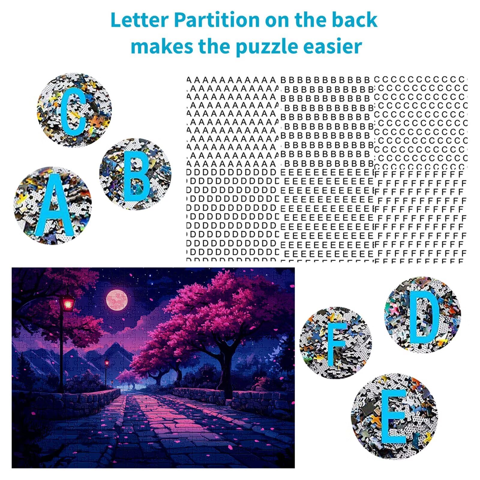 Puzzle 3000 elementów księżyc puzzle dla dorosłych góry 122 x 81 cm unikalne rzemiosło klasyczne 3D drewniana układanka do rodzinnych gier biznesowych, układanka zrób to sam do dekoracji ścian domu
