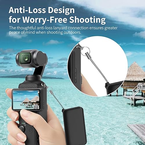 Miniatura 5 de Funda de bolsillo 3, funda protectora de silicona suave para DJI Osmo Pocket 3 Creator Combo, cubierta protectora de pantalla, protector de lente de