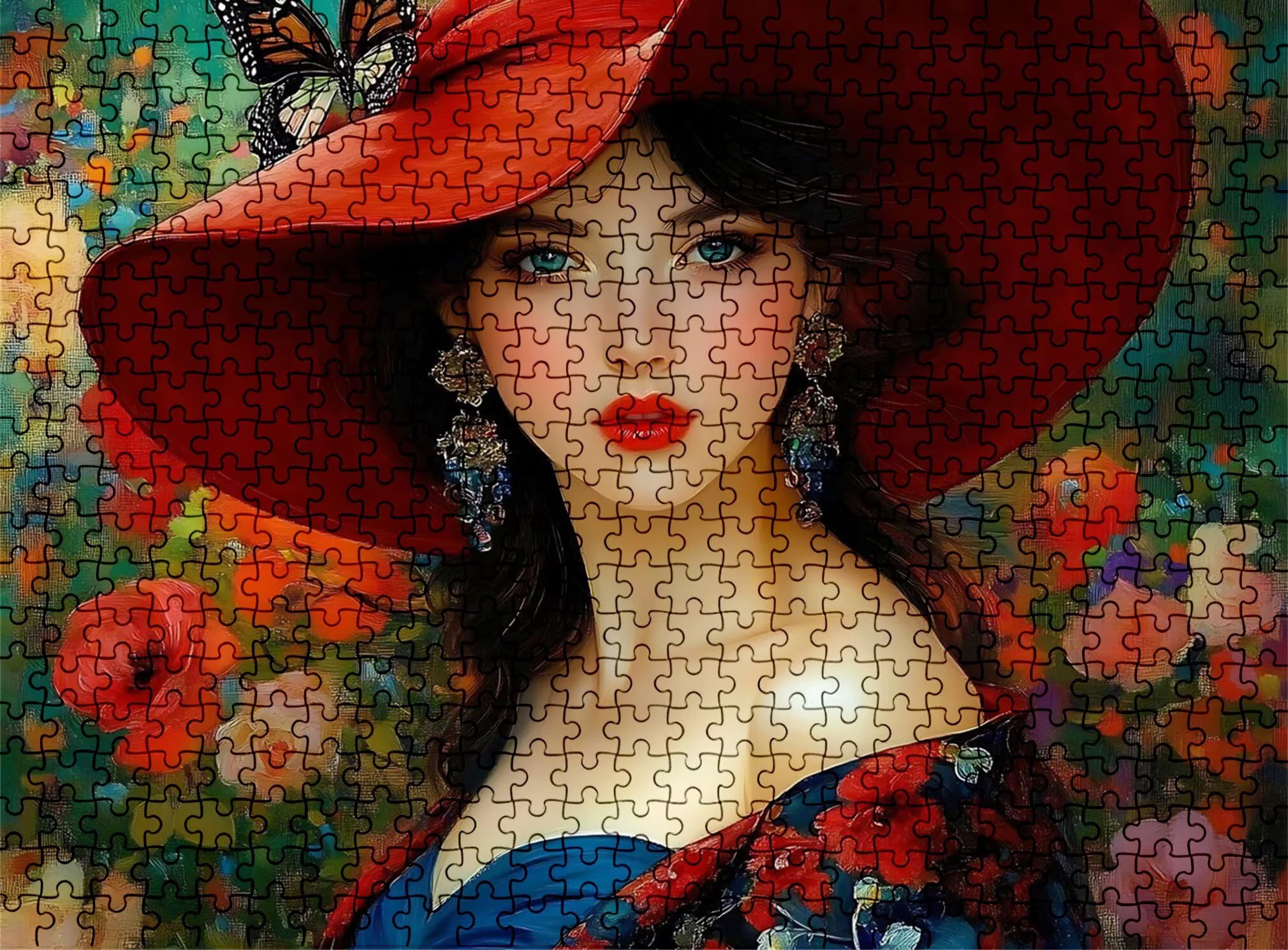 Puzzle 4000 elementów, drewniane puzzle dla dorosłych – Impossible Puzzle 141,5 x 87,5 cm niffy gra myśleniowa i myślenie dla kobiet i mężczyzn, gra rodzinna, dekoracja domu, prezent dla kobiet