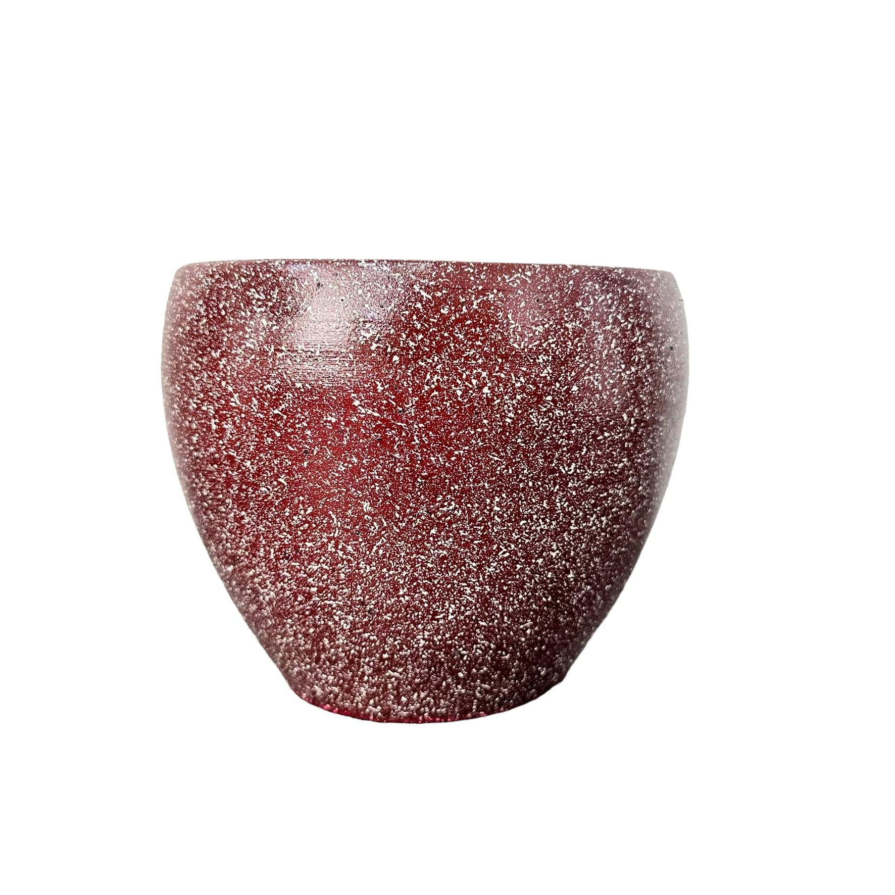 Bitki Tasarımı Ev Dekorasyon Bordo Granit Toprak Saksı Saksılık Salon Çiçeklik - 15 Cm