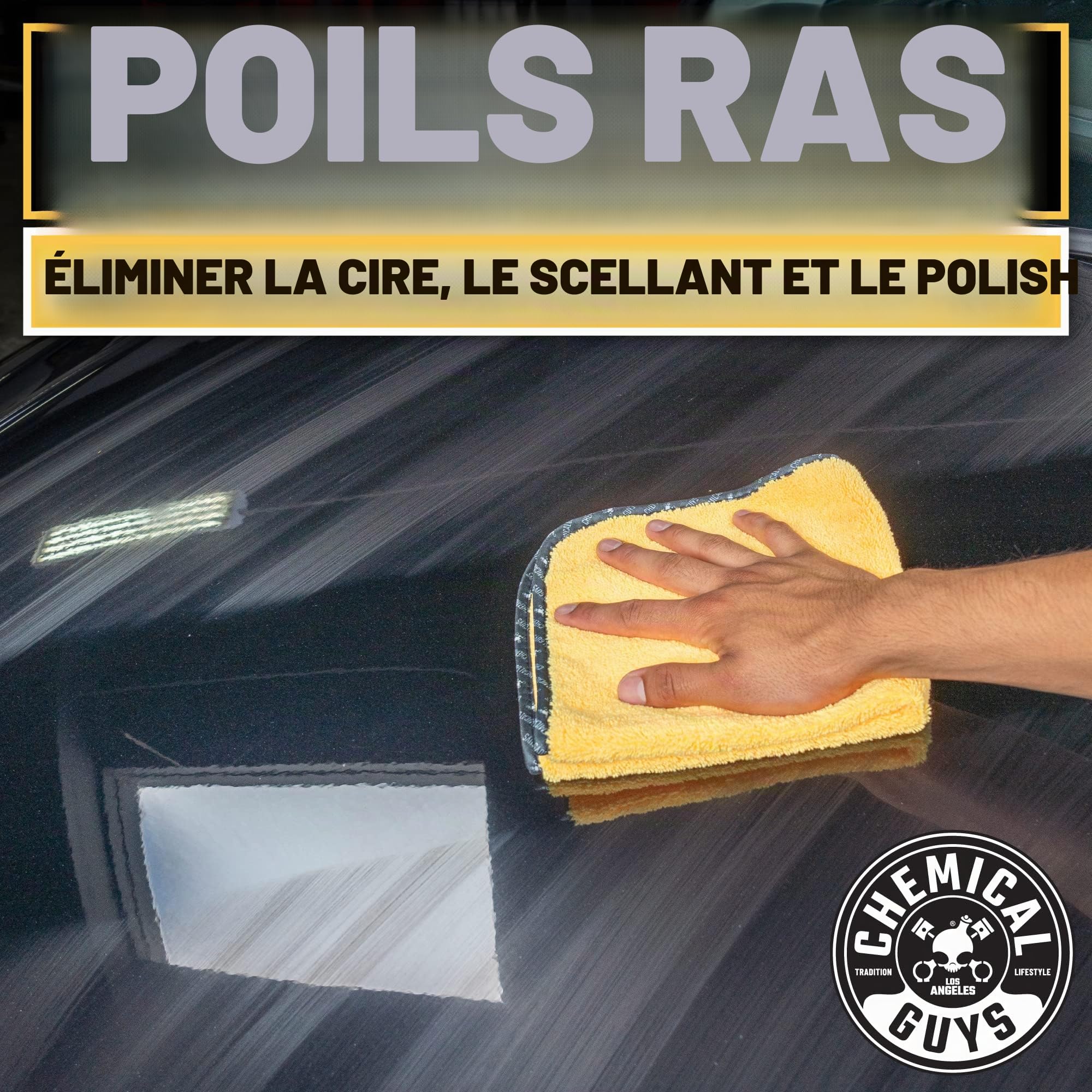 Chemical Guys MIC_506_24 Lot de 24 Serviettes en Microfibre de qualité Professionnelle, doré (40,6 x 40,6 cm)