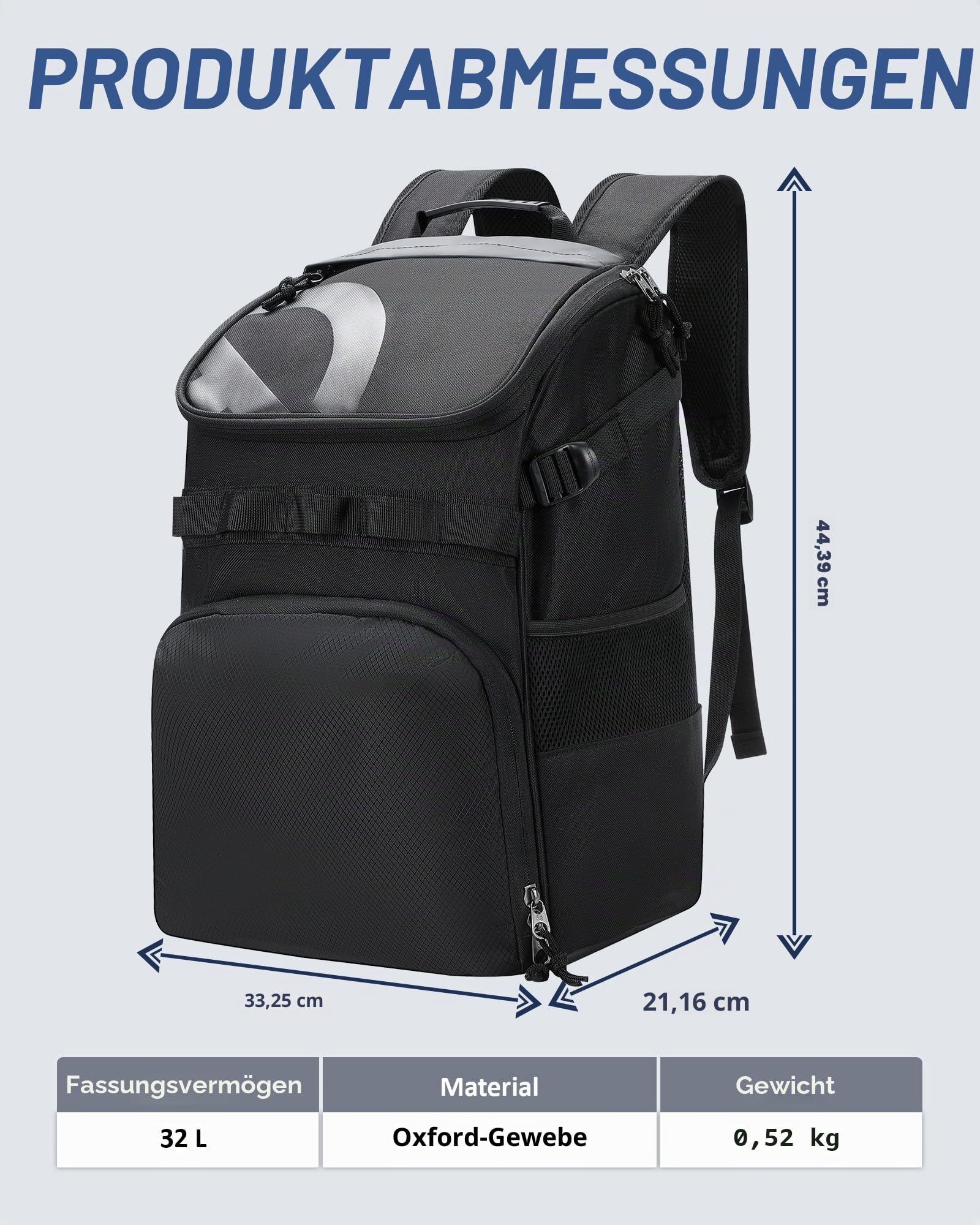 TRAILKICKER Basketball-Rucksack mit Ballschuhfach, passend für Fußball, Fußball, Volleyball, 27 l, multifunktionaler Sport-Track-Rucksack, Trainingsausrüstung, Tasche für Teamschule, Fitnessstudio
