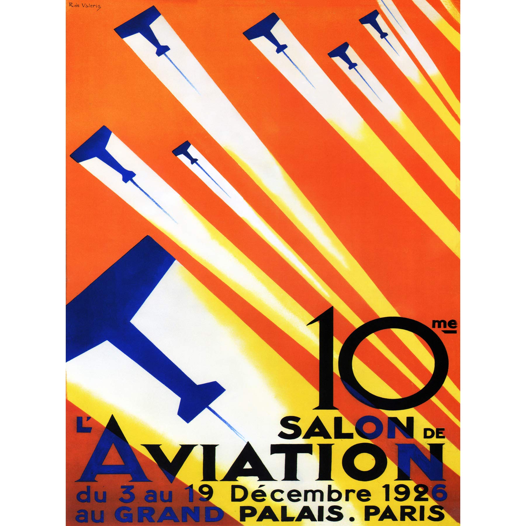 Wee Blue Coo Airshow Aviation Paris France Large Wall Art Poster Print Thick Paper 18X24 Inch
