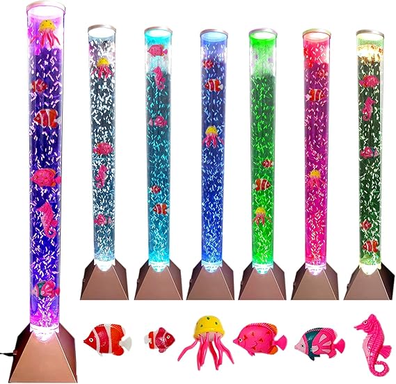 Brewish Sensory Bubble Floor Lamp 7 Color Changing LED Mood Night