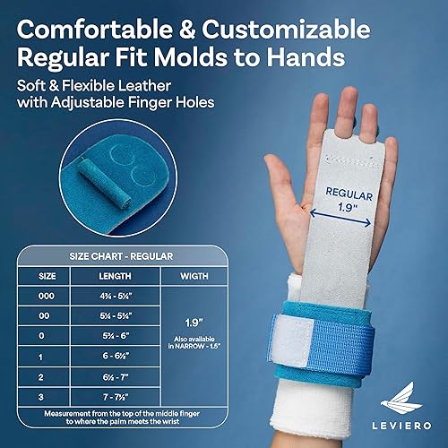 Miniatura 4 de Juego de agarres de gimnasia para niñas de gimnasia, agarres con cuero suave, correas de velcro y agujeros ajustables para los dedos, para todas las