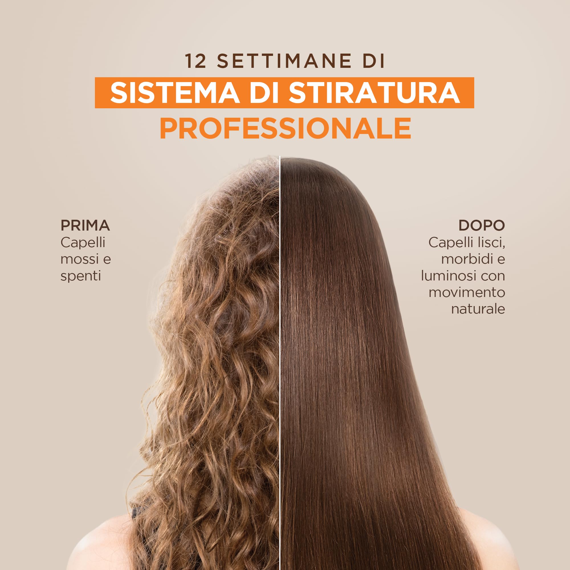 KATIVA Kit Lisciante Brasiliano alla Cheratina con Acido Ialuronico e Siero Termoprotettore Potion 4 – Trattamento Lisciante Senza Formaldeide a Casa – Fino a 12 Settimane Anti-Crespo
