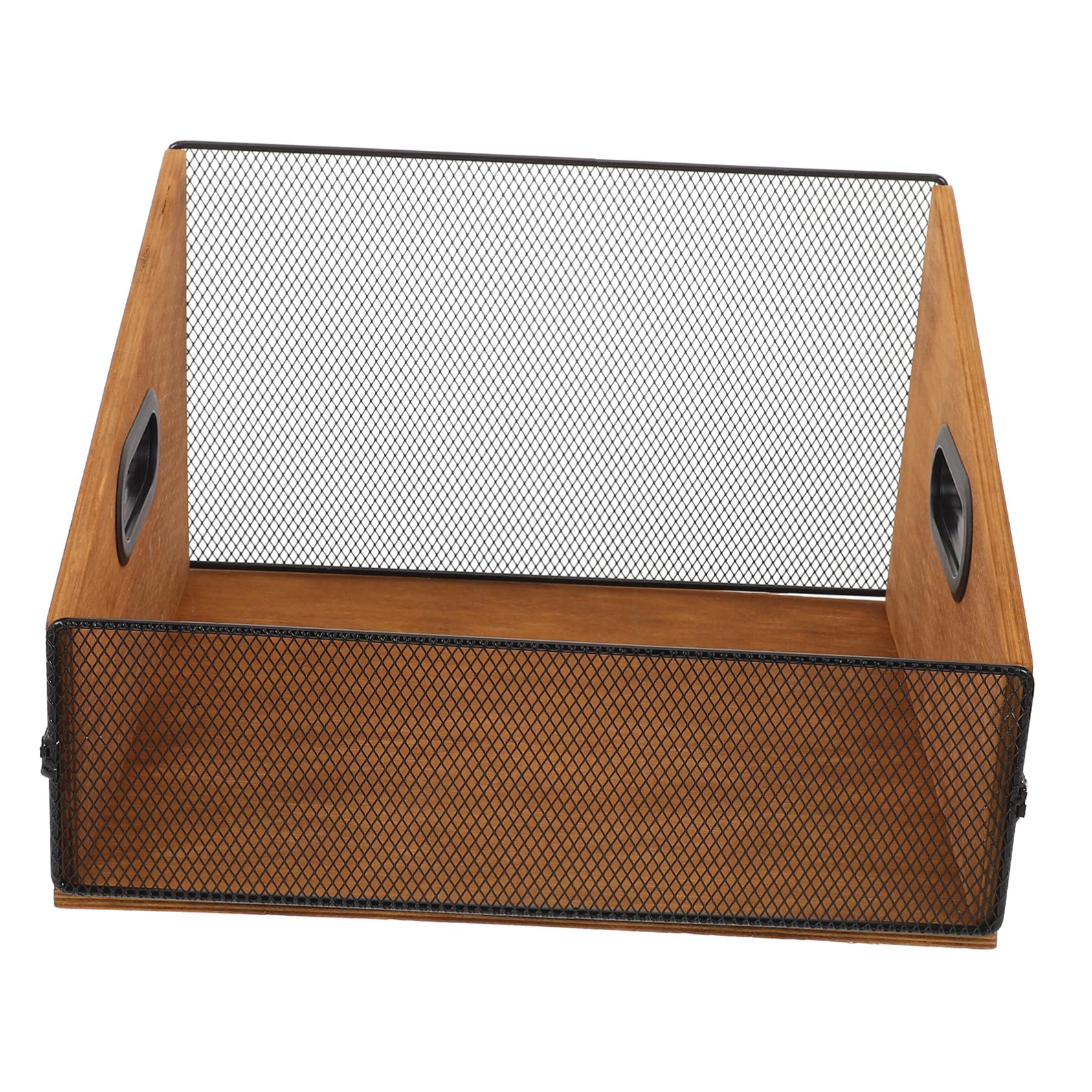 in Legno per Dischi in con Manici Organizer per Album e Libri Scatola Rustica per Archivio Vinili Porta Dischi Versatile Marrone