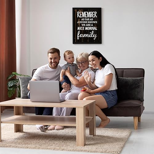 Miniatura 5 de We Are A Normal Family - Funny Family Wall Art, Distressed Wood Sign Family Wall Decor, Inspirational Wall Art Print For Home Decor, Farmhouse