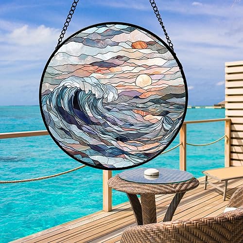 Miniatura 9 de Colgar para ventana de vitral, atrapasoles de paloma blanca voladora, panel de cristal de diamante, bonitos pájaros, decoración para cumpleaños para