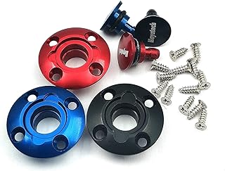 FainWan 3Pack Fuel Dot Hobby Accessories CNC Aluminum Anodized Round Fuel Dot for RC Airplane Boat Red/Gray/Blue