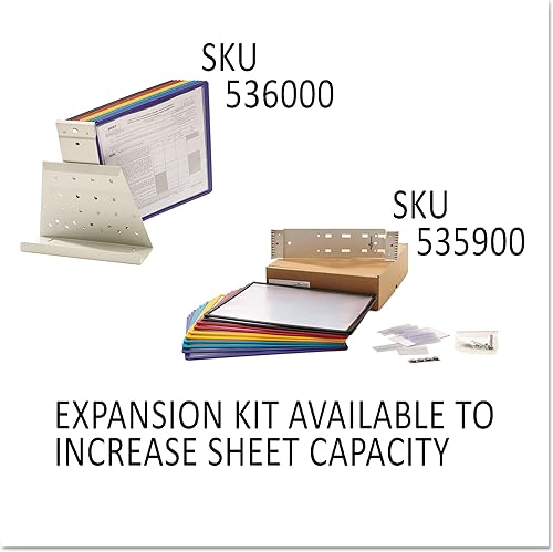 Vista 24 de Sistema de referencia Durable Vario (535710) de 10 paneles con superficies con protección antimicrobiana. Marco de color gris
