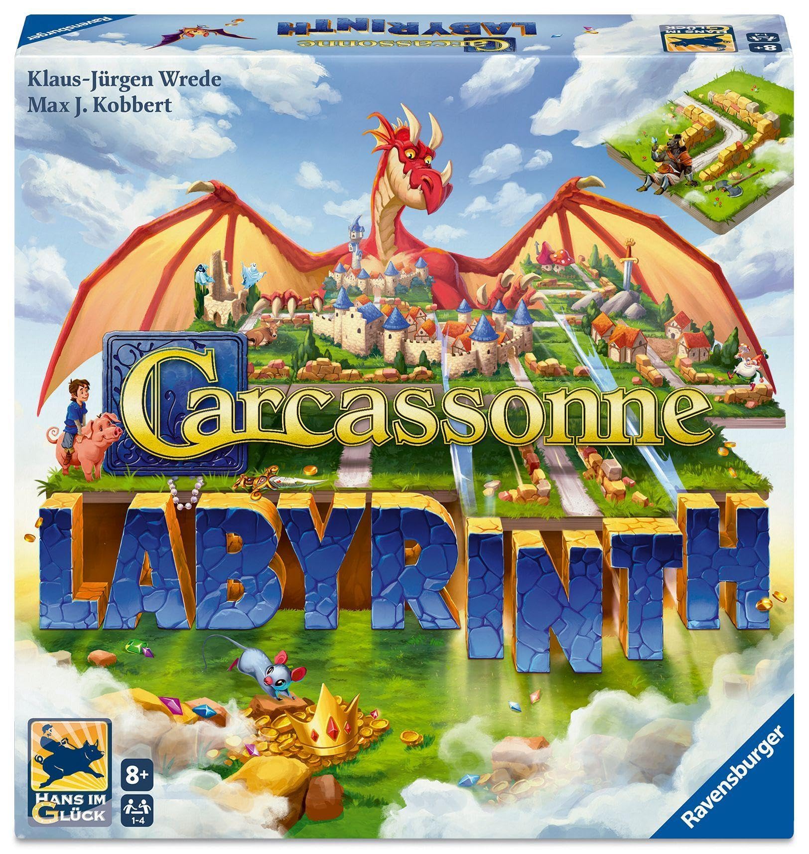 Ravensburger - Carcassonne Labyrinth, Gioco da tavolo in famiglia 8+