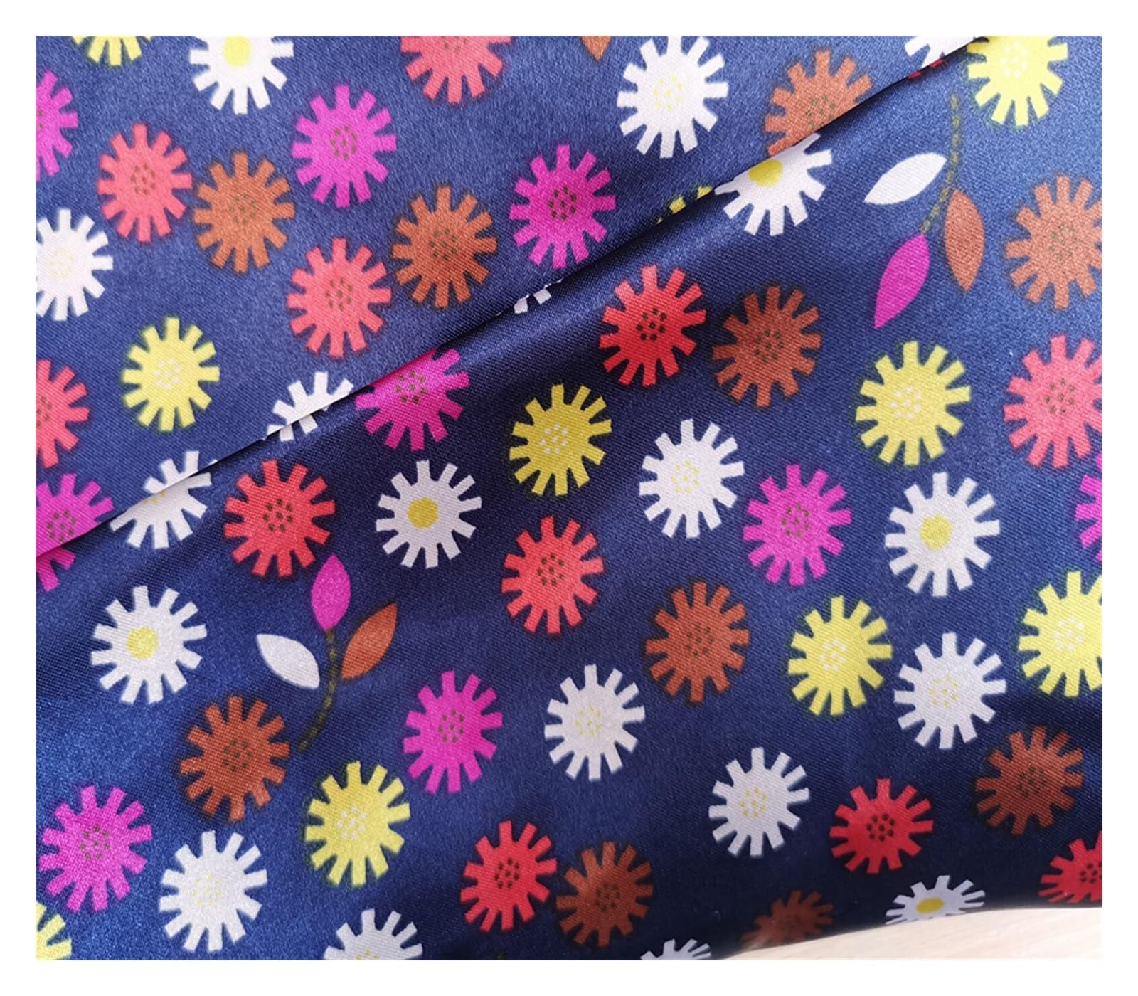 Silky Satin Fabric 1 Meter X 1.5 Meter Multicolor(Color 40)