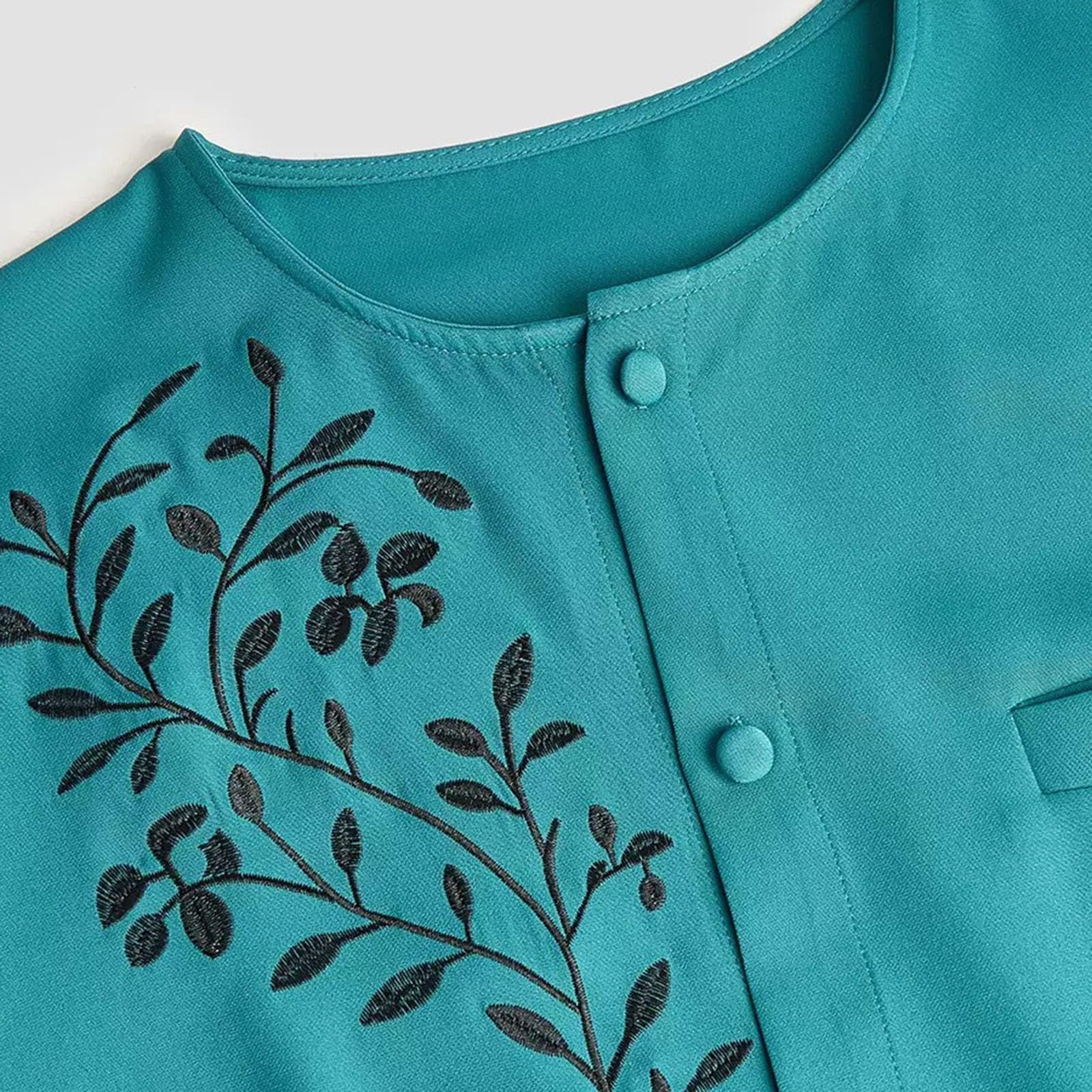 Elegante bestickte Thobe Robe für traditionelle Abaya Kleidung formelles langes Herrengewand