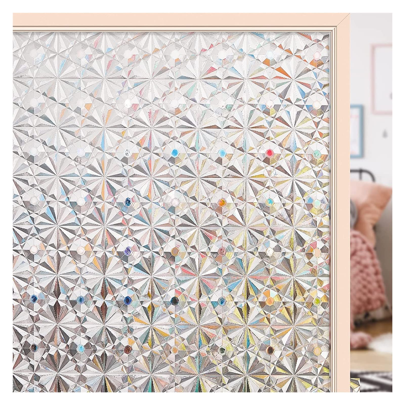 Film de fenêtre en vinyle 3D de haute qualité à effet cristal