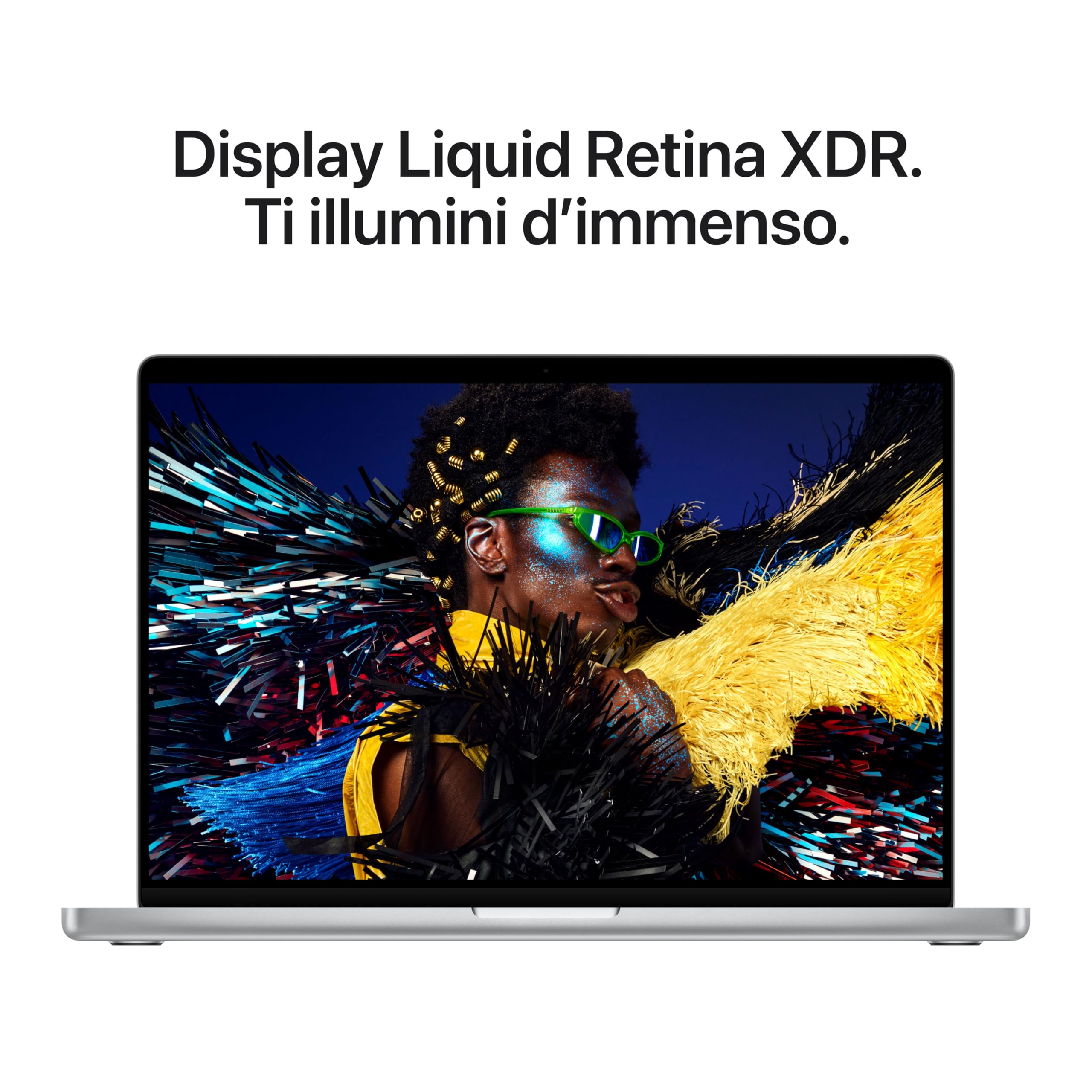 Apple MacBook Pro Portatile con chip M5 Pro, CPU 18 e GPU 20 core: progettato per l’AI, display Liquid Retina XDR da 16,2'', 48 GB di memoria unificata, 1 TB SSD, Wi Fi 7 – Argento