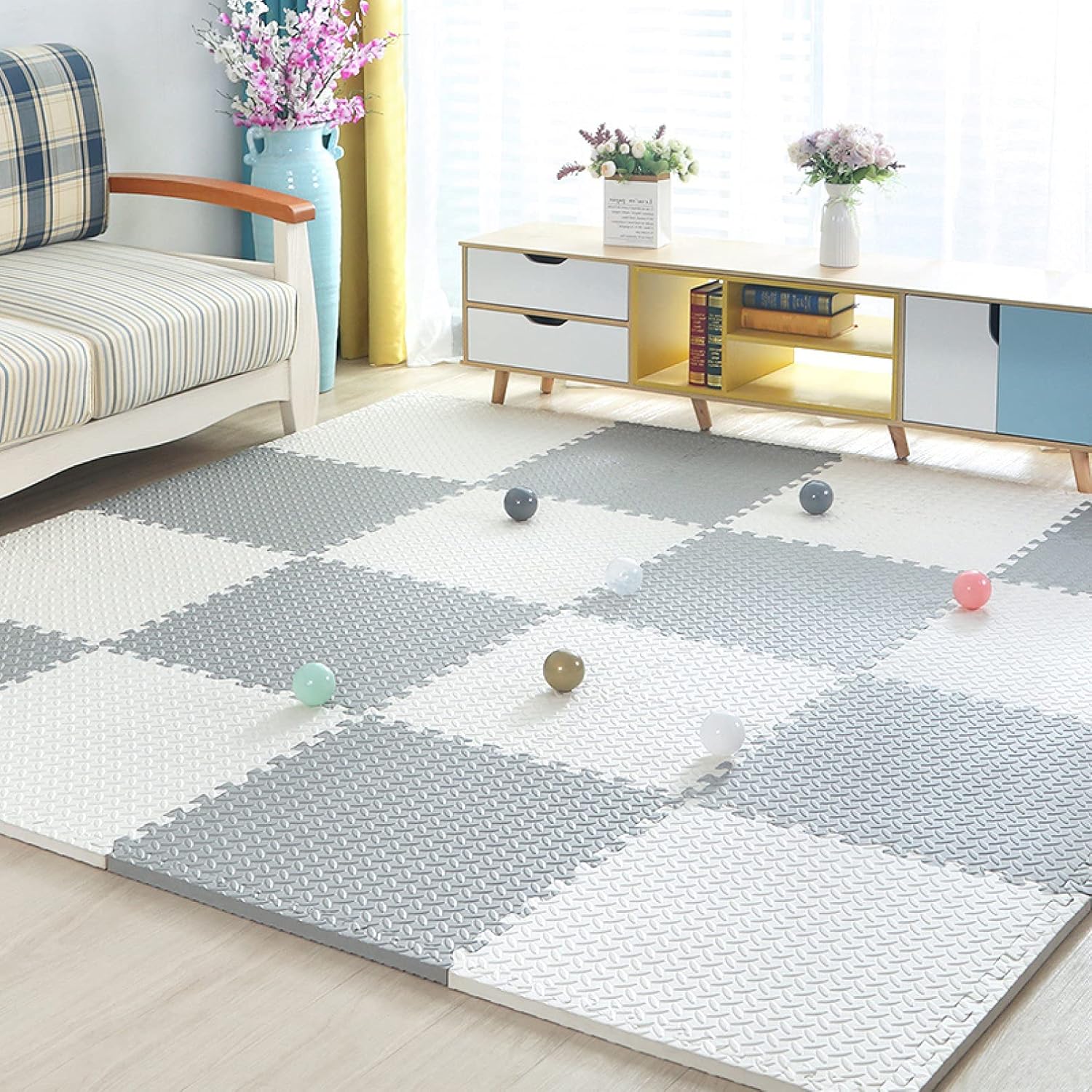 Joint Mat Kids Corner 60 * 60 * 2.5 * 4 Carpet Floor Mat Flooring Scratch Prevention Floor Mat Mat Cushion Mat (Color 10 60 * 60 * 2.5 * 6)