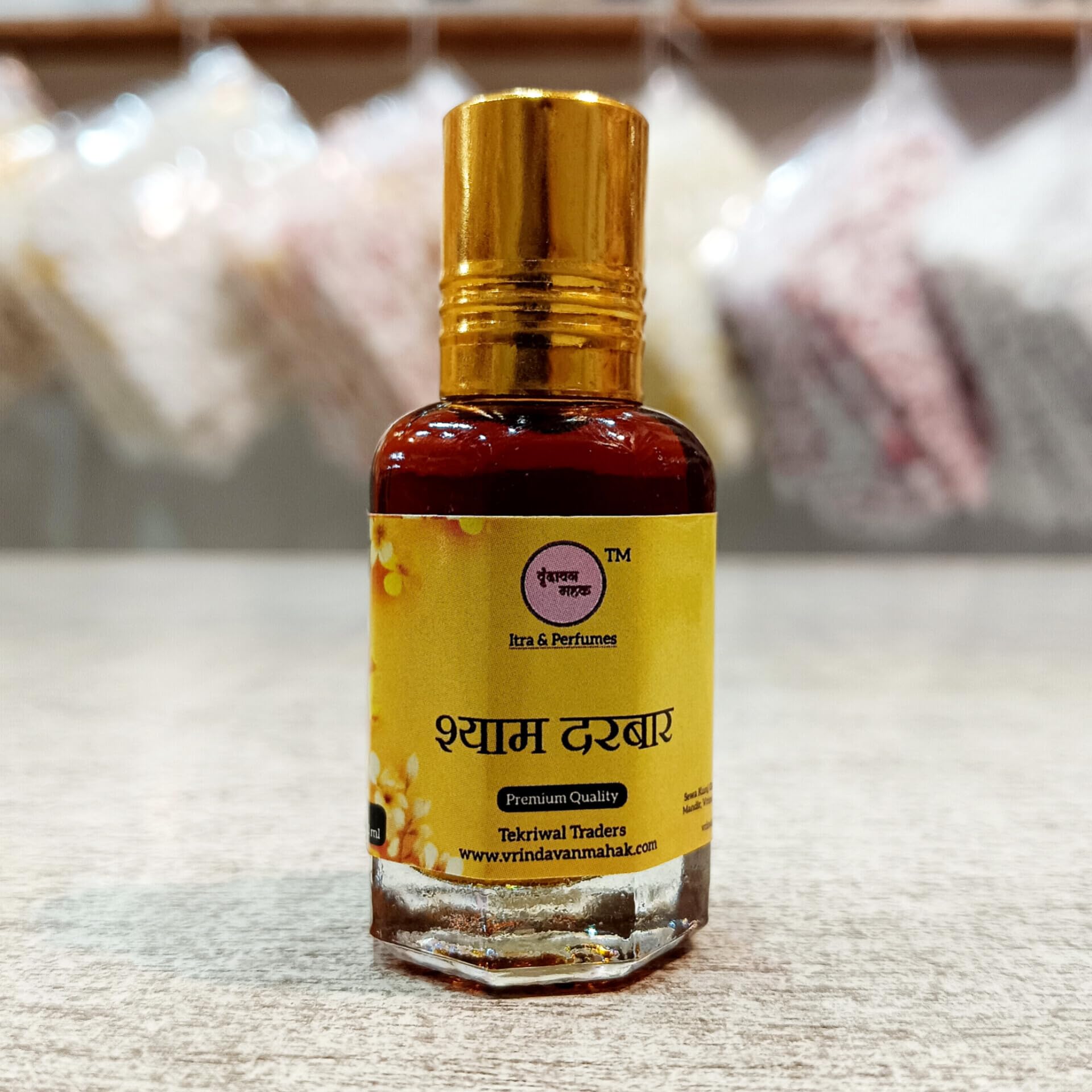 Shyam Darbar Roll On Attar by Vrindavan Mahak | 12ml Devotional Floral Aroma | Long Lasting Roll On Fragrance | Made in Vrindavan | Daily Aroma Oil for Pooja & Meditation-image-42