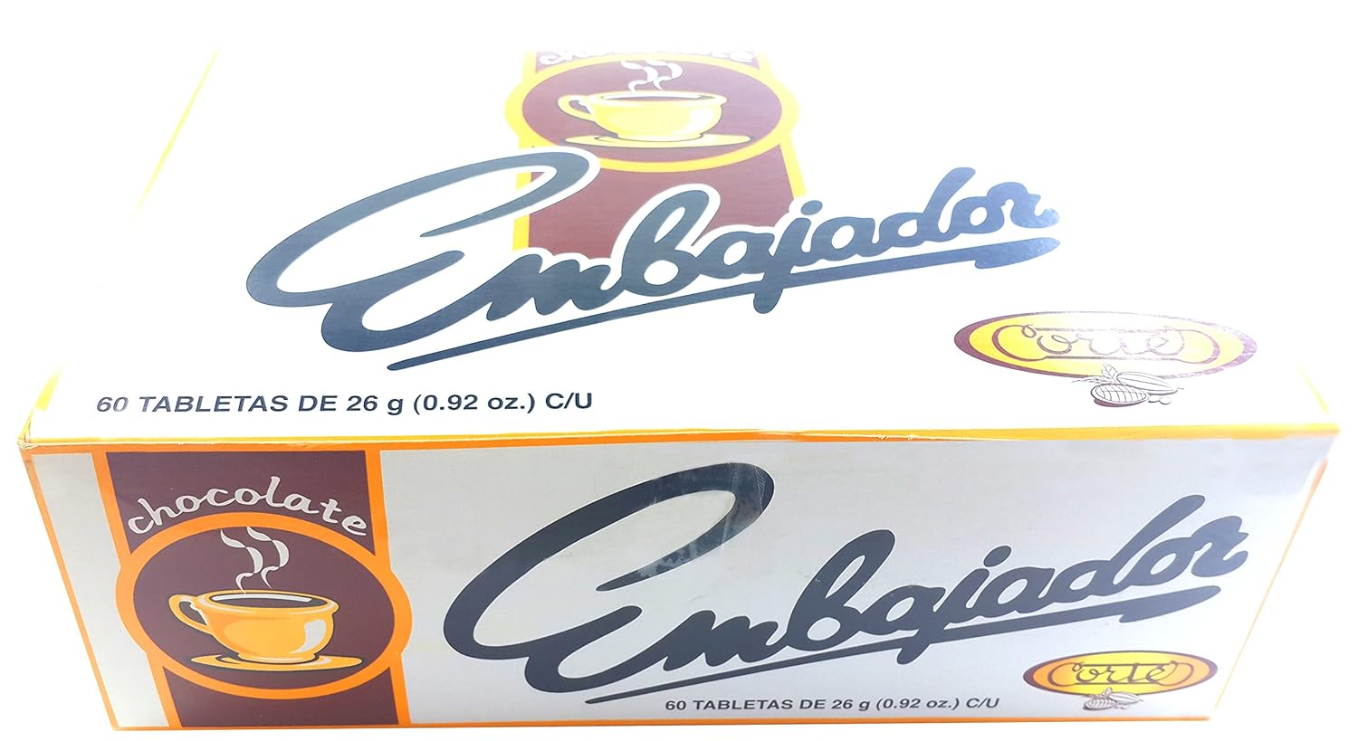 Sweet Dominican Chocolate Embajador Box of 60 Bars / Tablets