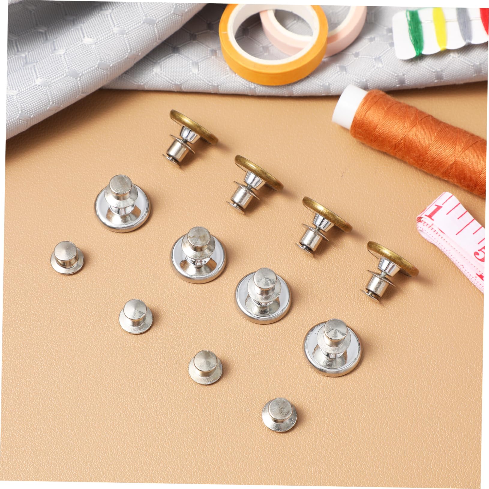 VILLCASE 150piezas Alfileres De Botón Para Jeans Botones Ajustables y Removibles Extensores De Cintura Sin Costura Reemplazo Práctico Para Pantalones y Ropa