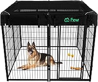 Vista 81 de FXW Homeplus Unleashed Corralito para Perros de Interior - Juego Sin Estrés y Seguro, Resistente de 40 Pulgadas 6 Paneles Corralito para Perros Negro