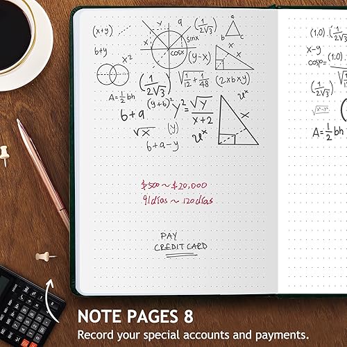 Miniatura 4 de 5 MINUTES A DAY Libro de contabilidad contable cuaderno de seguimiento de gastos empresariales - Cuaderno de cheques de finanzas personales para