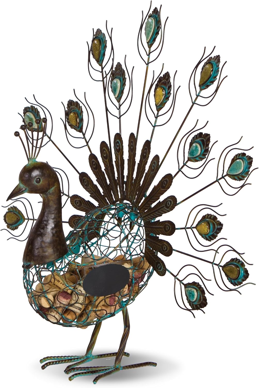 Picnic Plus Peacock Cork Caddy Cork Holder Displays And Stores Wine Corks Holds...