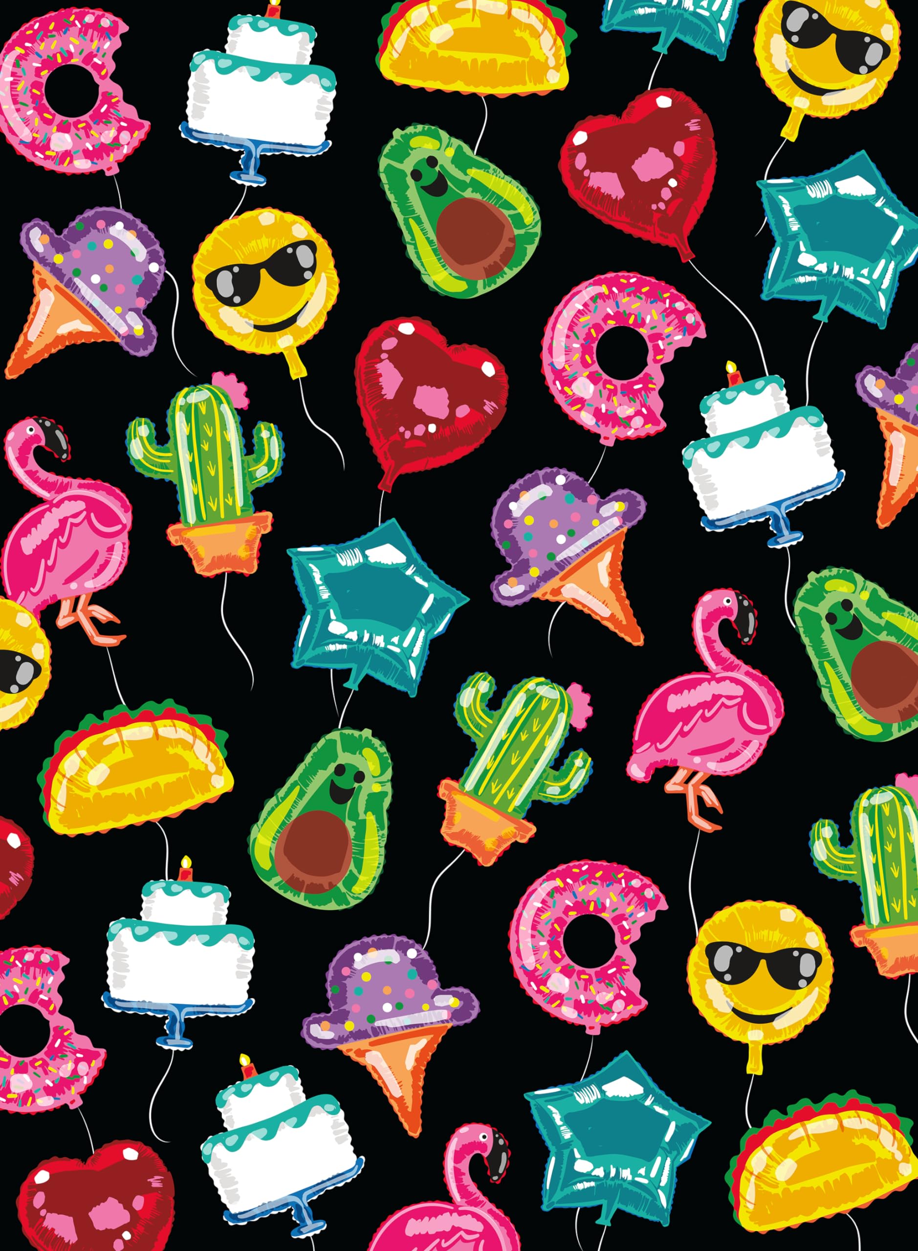 Ceaco - Glow in The Dark - Bountiful Balloons - 100 Piece Jigsaw Puzzle