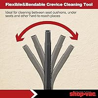 Vista 4 de Shop-Vac 2 piezas 8011848 kit de limpieza de coche, 1-1/4 pulgadas de diámetro, herramienta flexible para hendiduras y cepillo automático suave