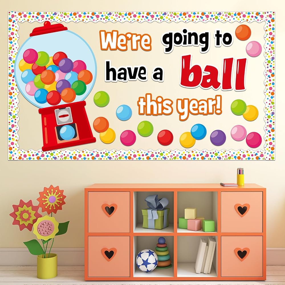 Gumball Machine Bulletin Board Set Colorful Bubble Australia | Ubuy