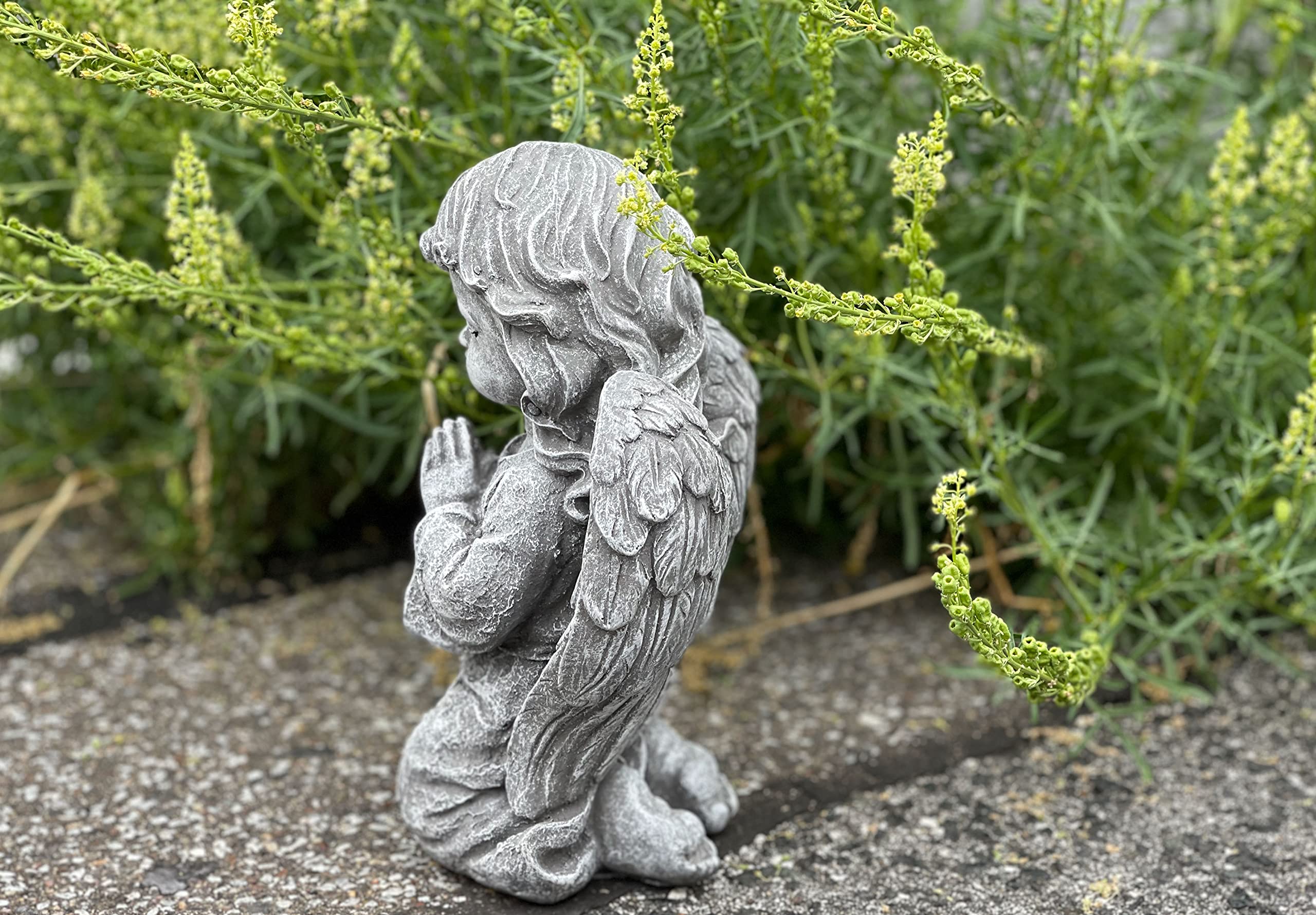 Statuette De Jardin En Pierre - Petit Modèle - Résistante Au Gel Et Aux