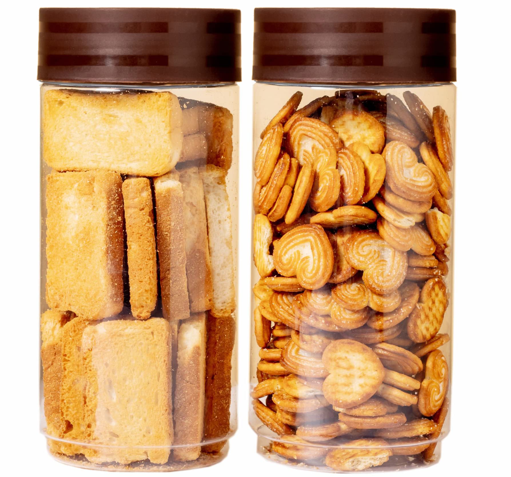 PEARLPET Modedge Plastic Jar Set of 2 pieces |Airtight| Stackable|Leak proof| Container For Kitchen Storage With Spoon, Set Of 2 Pieces, Brown, 1800 Ml (B0BF4WS4H2) Amazon Price History, Amazon Price Tracker