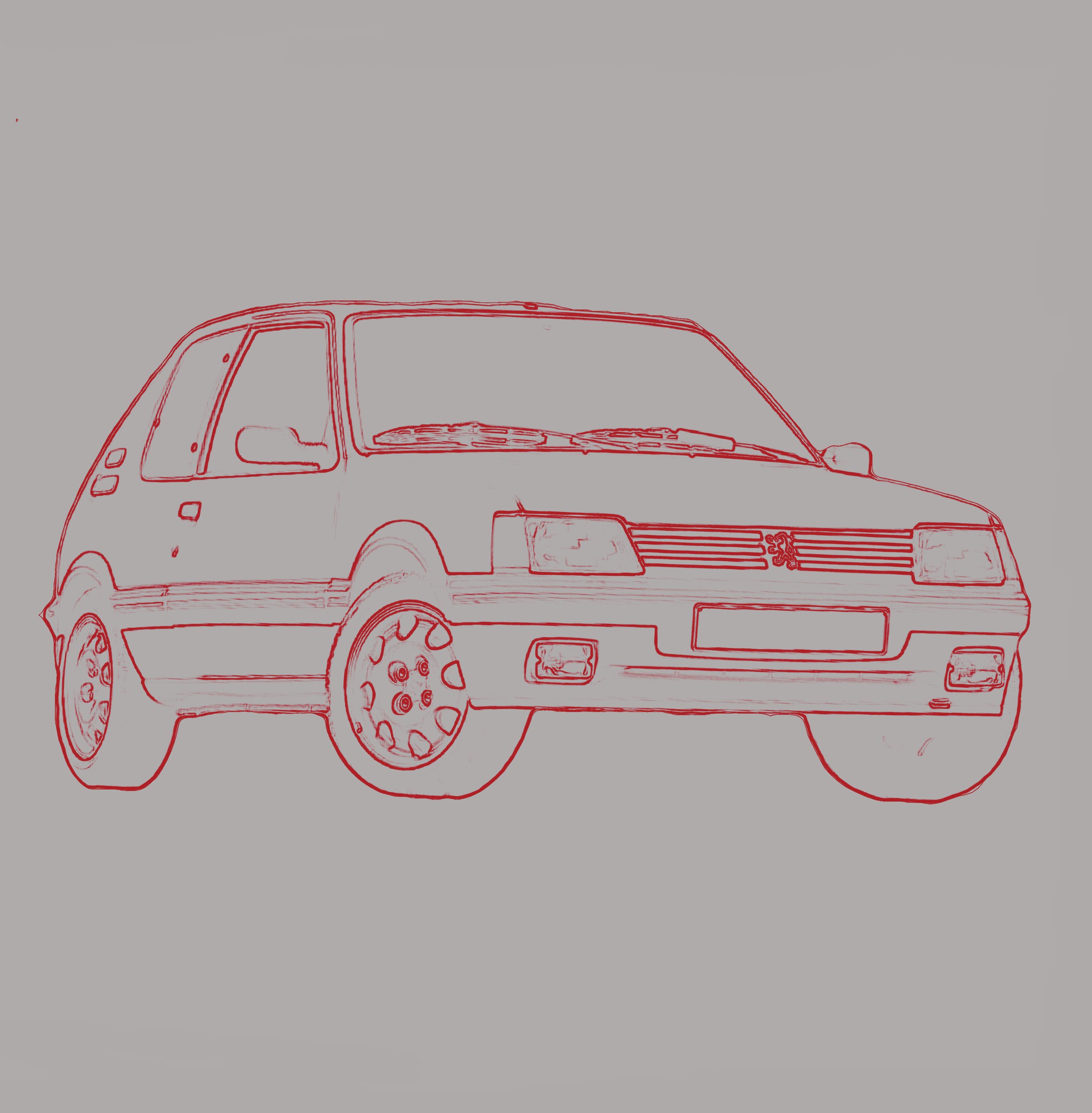 205 Peugeot 205 GTI GrpA Rallye" Greeting Card By TheUnique90 | Redbubble