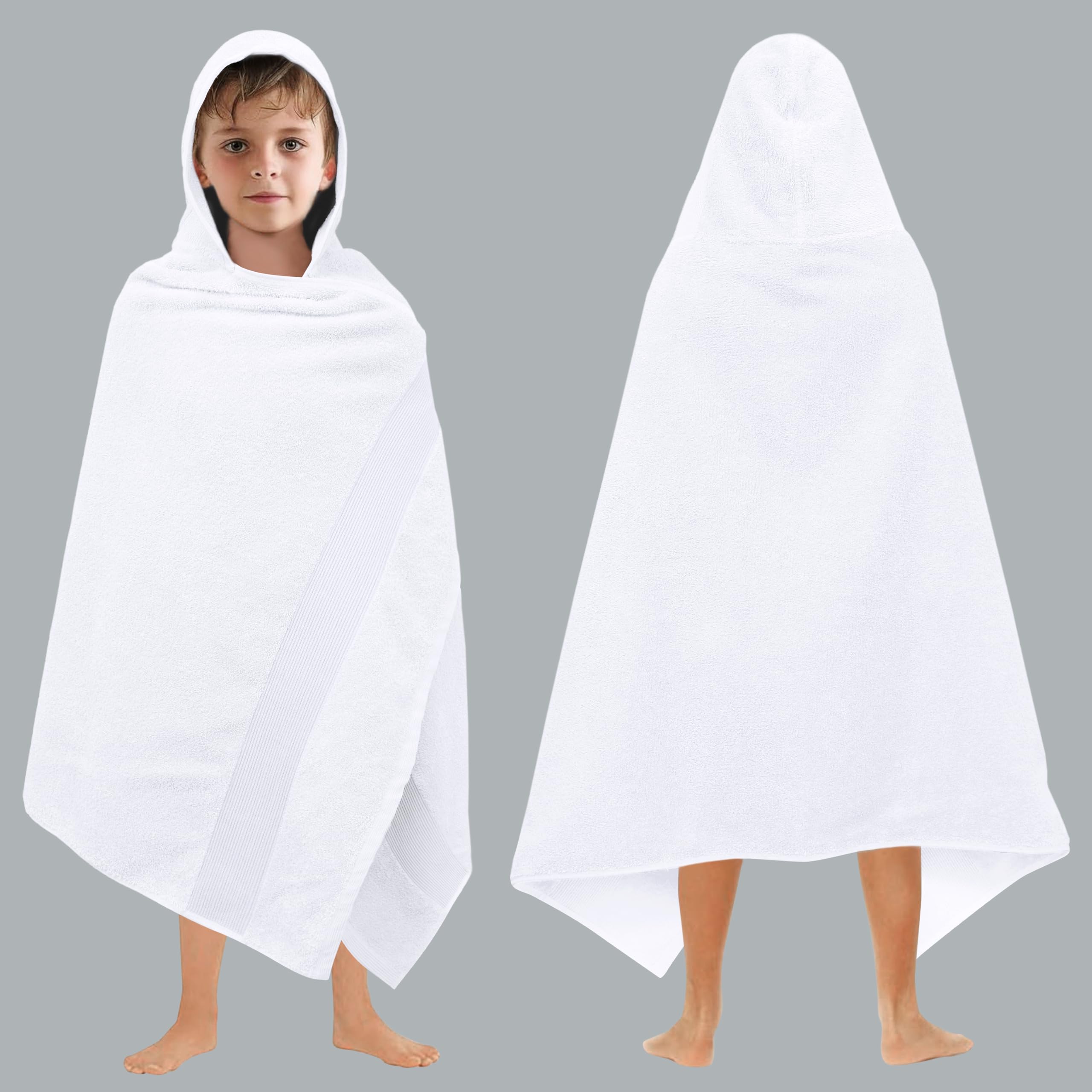 ORIGINAL KIDS Hooded Bath Towel - 100% Cotton 500 GSM Plush Kids Towel