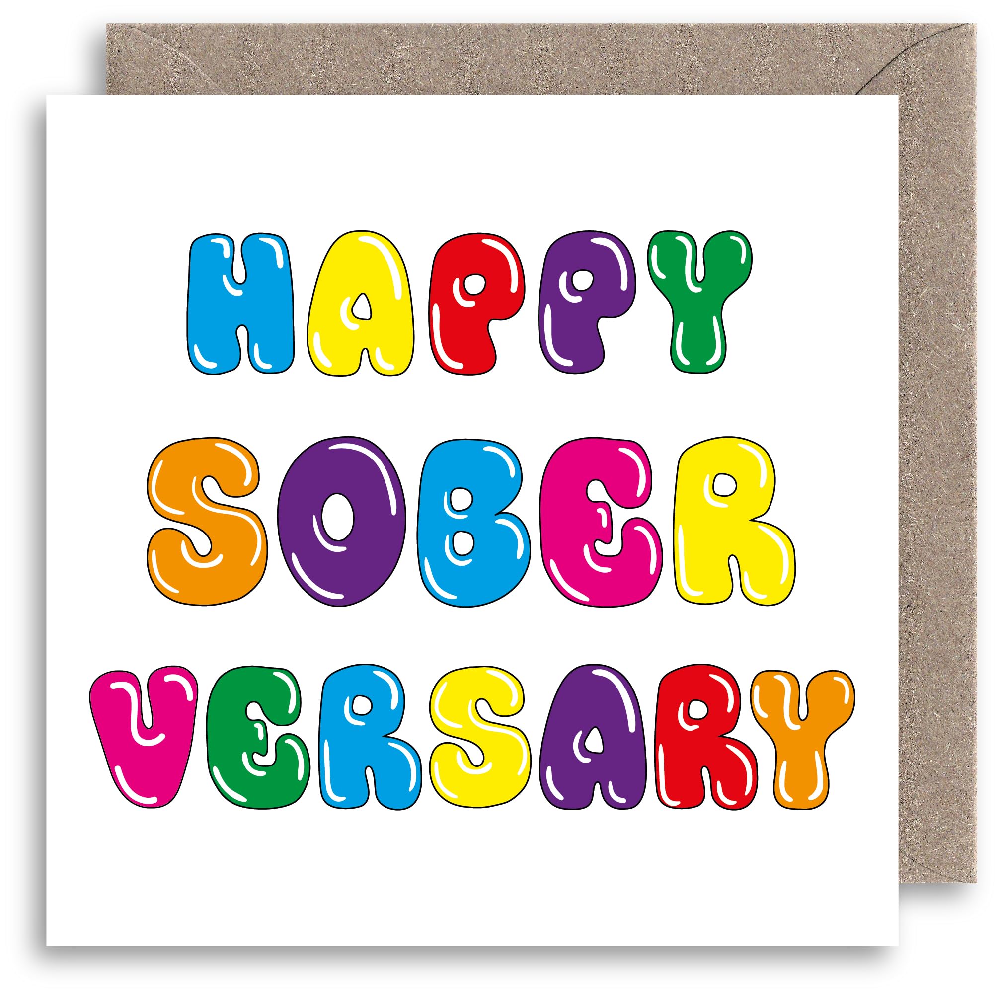 Soberversary Greeting Card - Congratulations Sobriety Card - Sober Anniversary - Well Done - Dry Drinker - Mental Health card