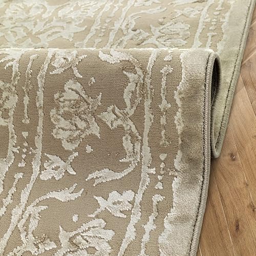 Miniatura 7 de Antep Rugs BAB5810 - Alfombra vintage de 8 x 10 pulgadas estilo bohemio envejecida estilo bohemio con textura alta y baja para interiores color