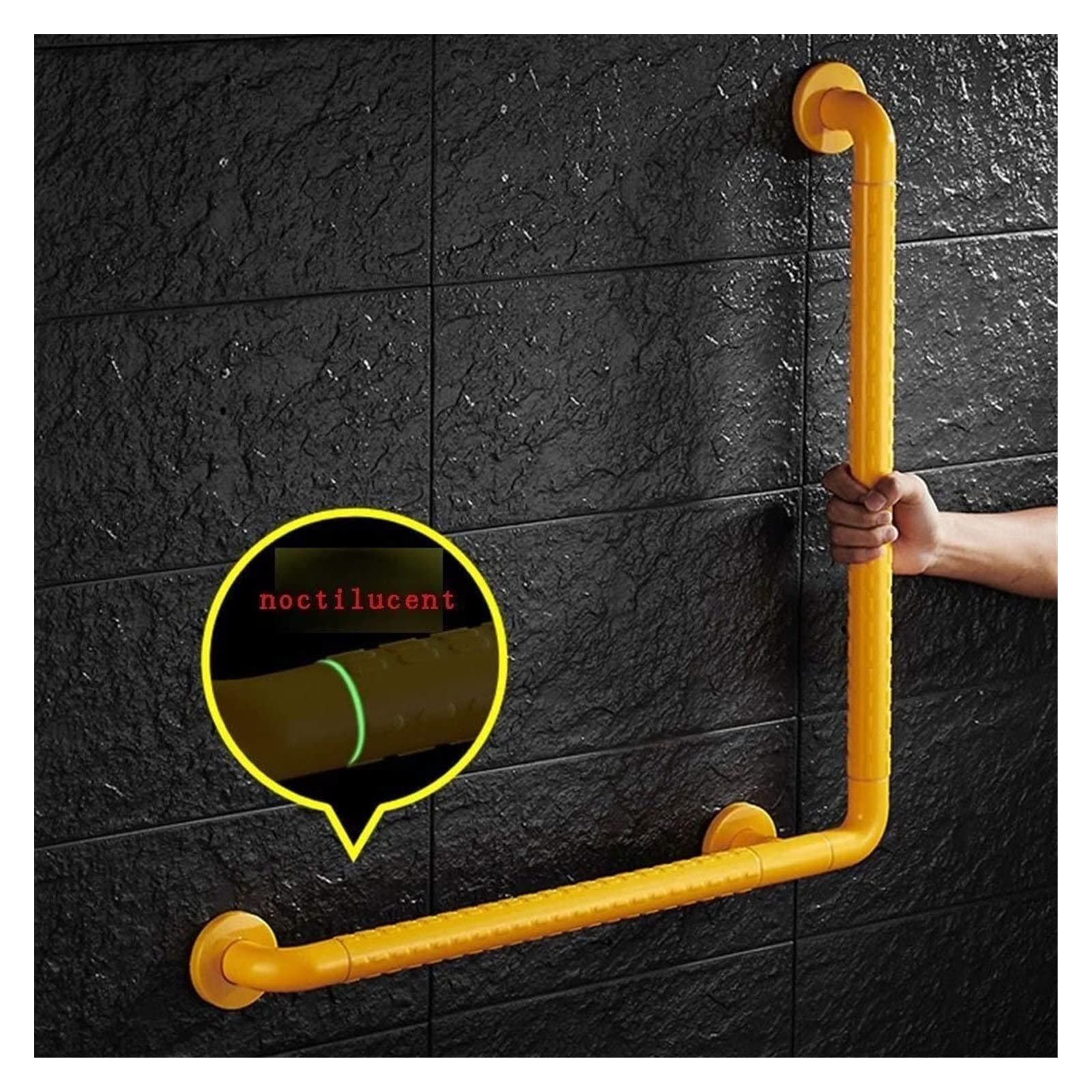 Barras De Apoyo Tipo L para Duchas Y Barandillas Blancas Y Amarillas, Pasamanos De Seguridad, Reposabrazos, Barandilla De Seguridad para Niños, Acero Inoxidable.,