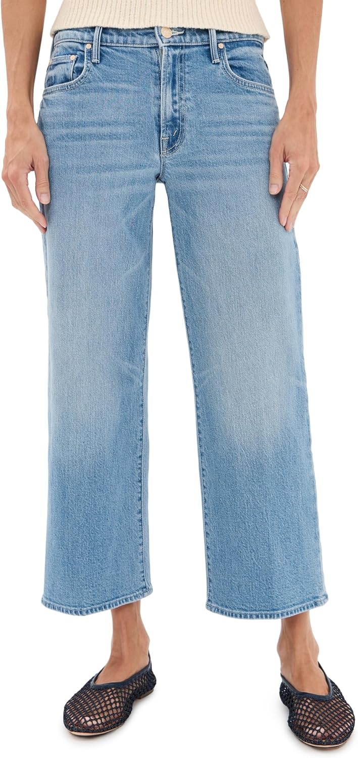 MOTHER Women's Petite Lil Mid Rise Maven Ankle Jeans