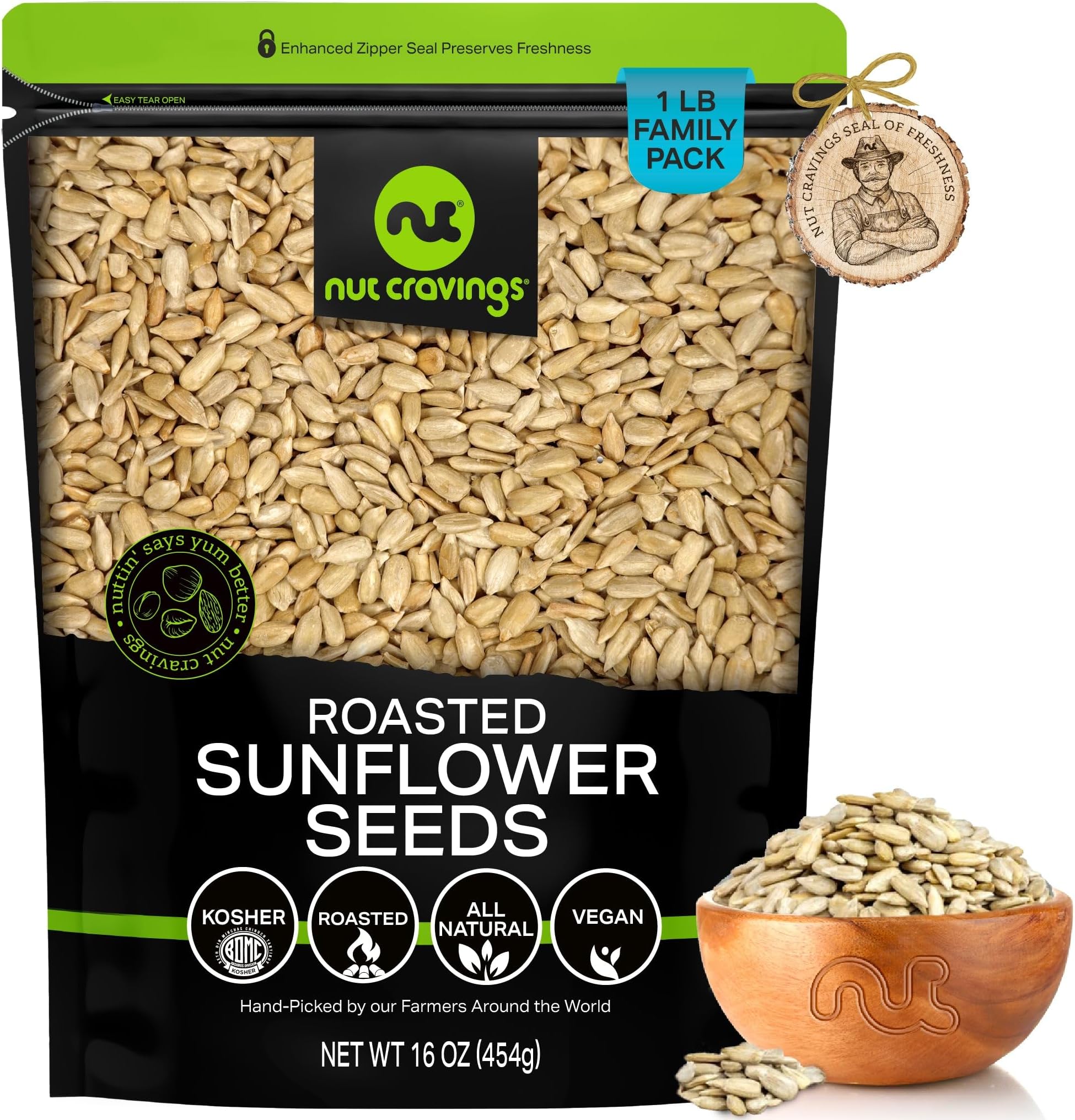 Roasted Sunflower Seeds (1Lb)