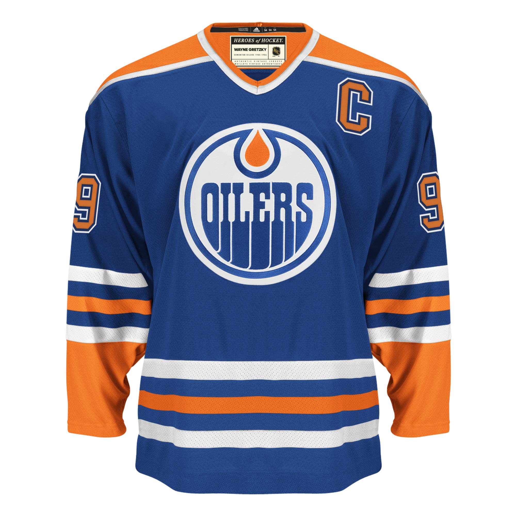 adidas NHL Wayne Gretzky Edmonton Oilers Heroes of Hockey Authentic Vintage  Jersey (46)