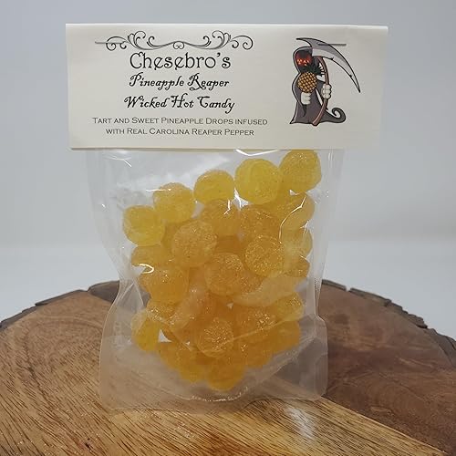 Miniatura 4 de Pineapple Reaper - Gotas de caramelo duro picantes cocidas en hervidor de agua, paquete de 3 de 4.5 onzas