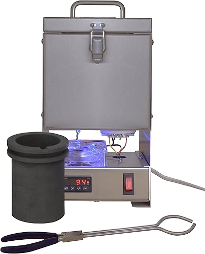 Horno de fusión QuikMelt PRO-120 de 100 onzas, horno de acero inoxidable, fabricación de joyas, fundición de metal, esmaltado, fusión de vidrio,