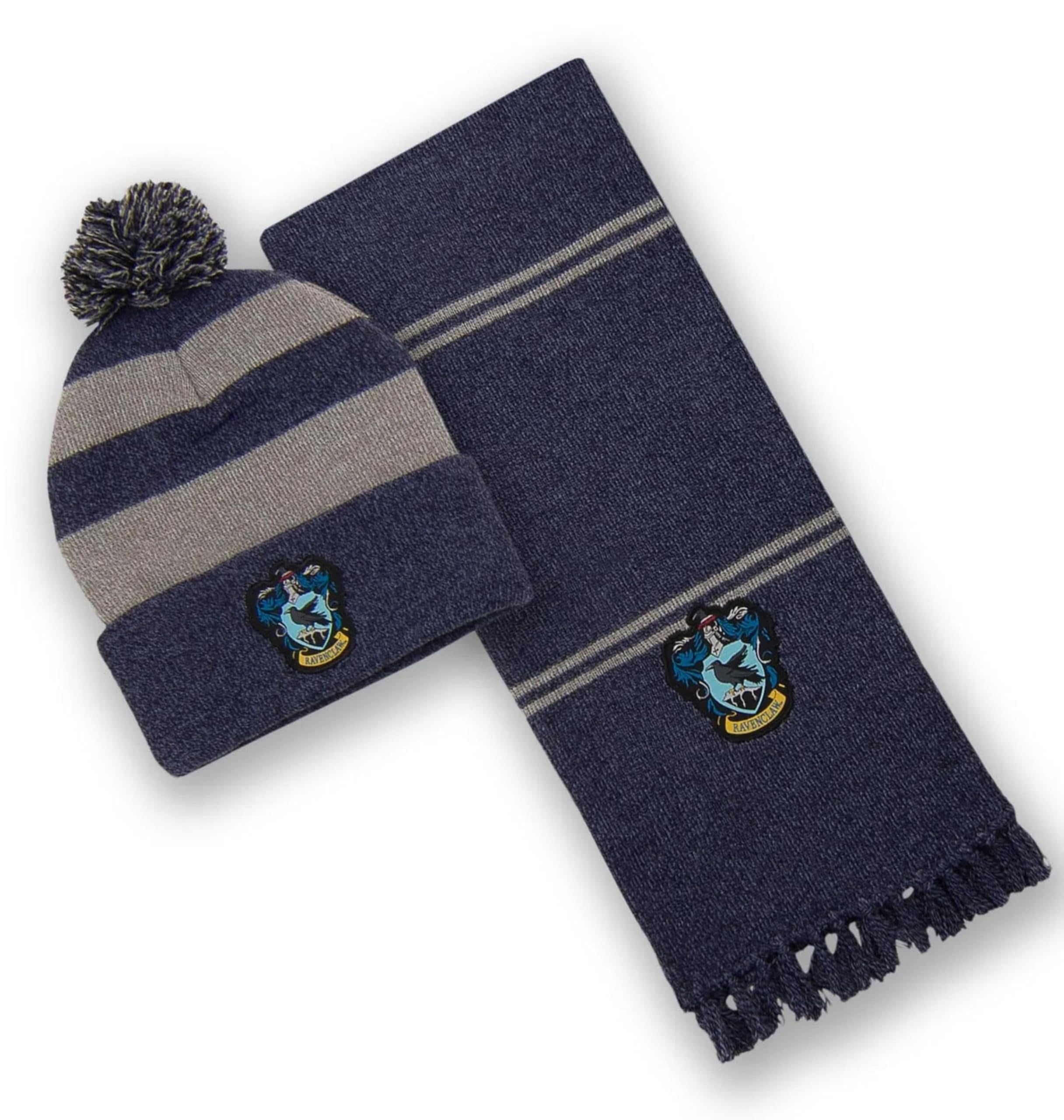 Bioworld Harry Potter Ravenclaw Mütze und Schal Winterset für Harry Potter Fans aller Alters- und Geschlechter