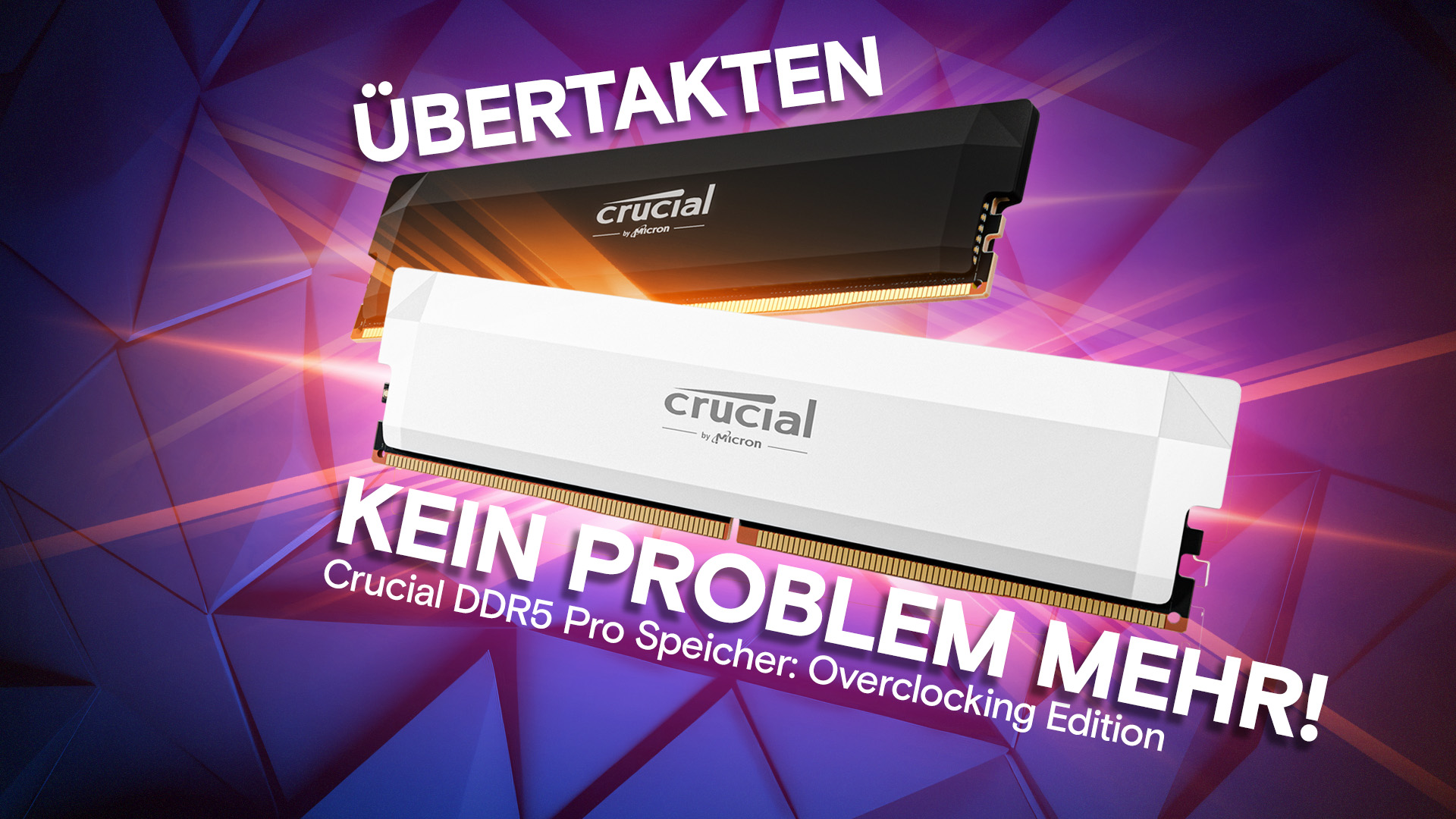 Crucial Pro DDR5 RAM 64GB Kit 6400MHz CL40, Overclocking Gaming 