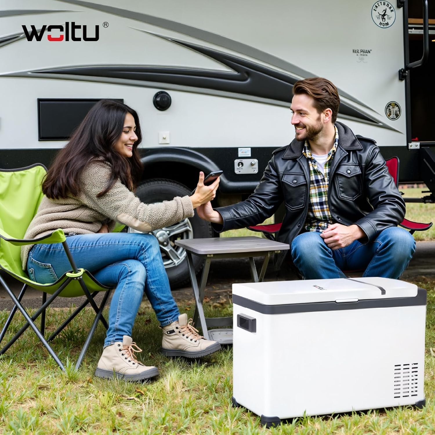 WOLTU 30L Kompressor Kühlbox Elektrisch 12v 230v, Dual Zone Auto Kühlbox, Mini Kühlschrank Gefrierbox für Lkw, Strand, Picknick, Summer Saver
